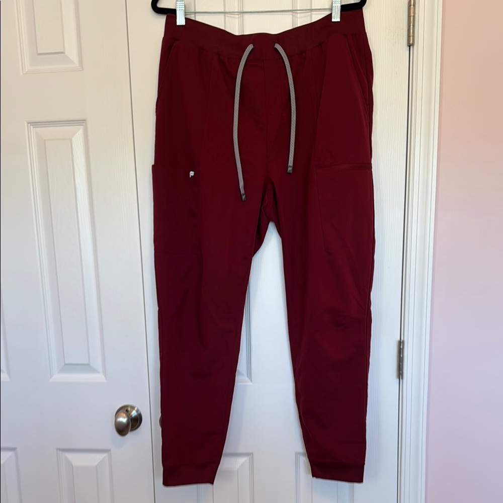 Fabletics Burgundy Jogger Pants
